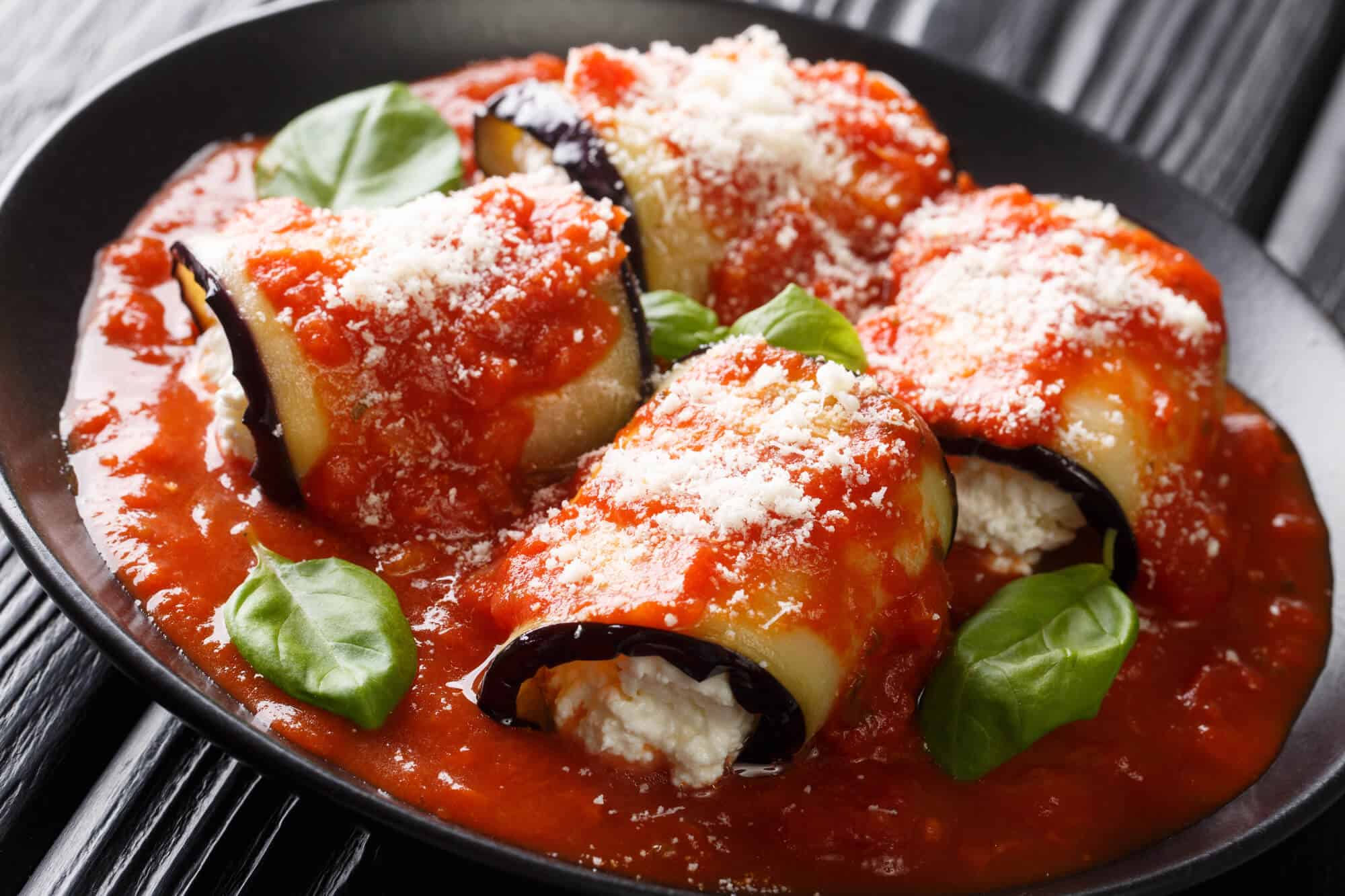 eggplant rollatini parmesan risotto 1